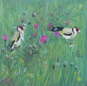 Pastel sec 2023, 50 x 50 cm, 250 € Les élégants