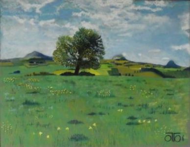 Pastel sec 2023, 50 x 40 cm, 200 € Les 3 fantastiques.