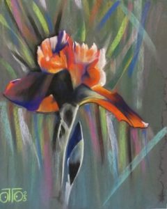 Pastel sec 2023, 50 x 40 cm, 200 € L'iris à François