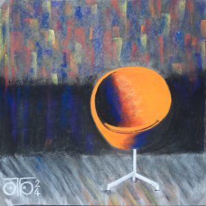 Pastel sec 2024, 25 x 25 cm, 79 € Luxe et volupté.