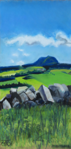 Pastel sec 2025, 50 x 30 cm, 210 € Lumière à Coucouron.