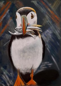 Pastel sec 2025, 30 x 40 cm Maman... Vendu.